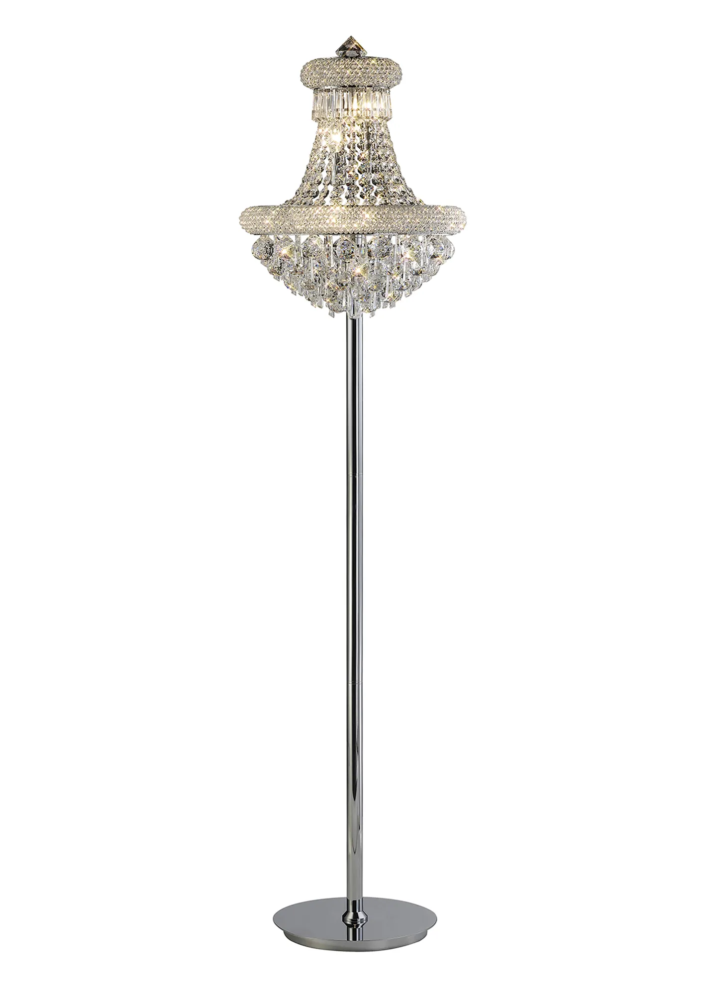 IL31444  Alexandra Crystal 175cm Floor Lamp 6 Light (19.5kg)